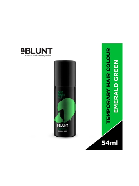 

BBLUNT Unisex Emerald Green One Night Stand Temporary Hair Colour, Black