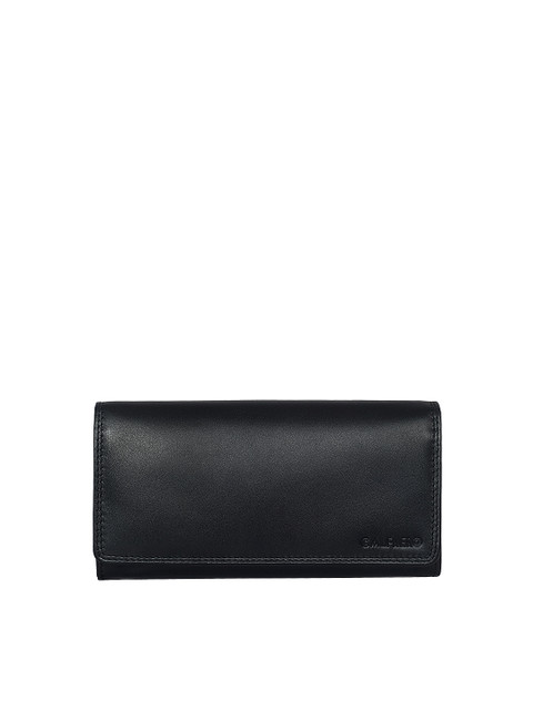 

CALFNERO Women Black Solid Leather Two Fold Wallet