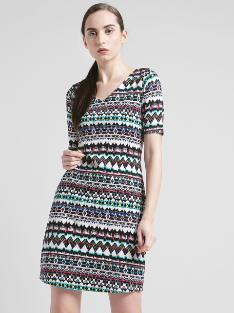 

Zink London Women White Printed Sheath Dress