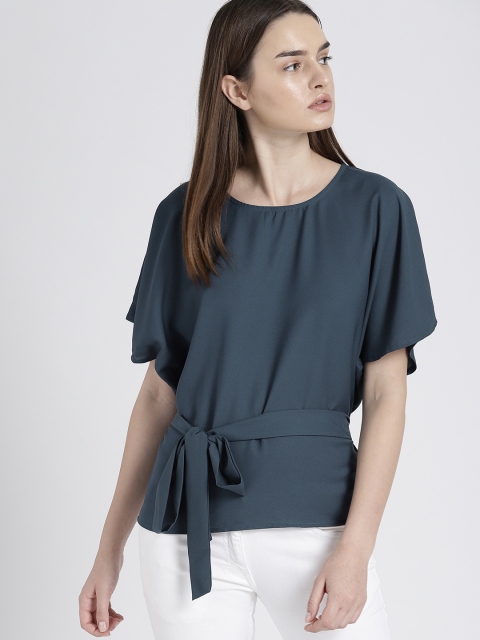 

Chemistry Women Teal Blue Solid Top