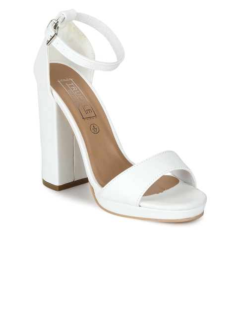 

Truffle Collection Women White Solid Sandals