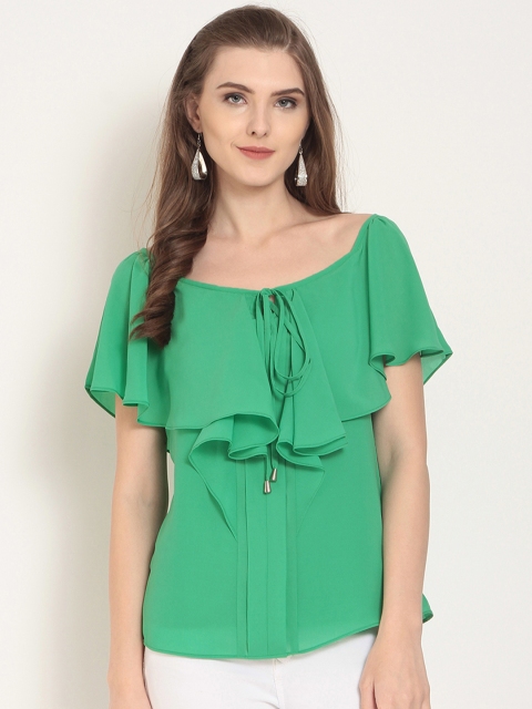 

RARE Women Green Solid Top