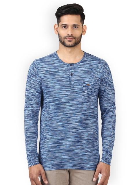 

ColorPlus Men Navy Blue Printed Round Neck T-shirt