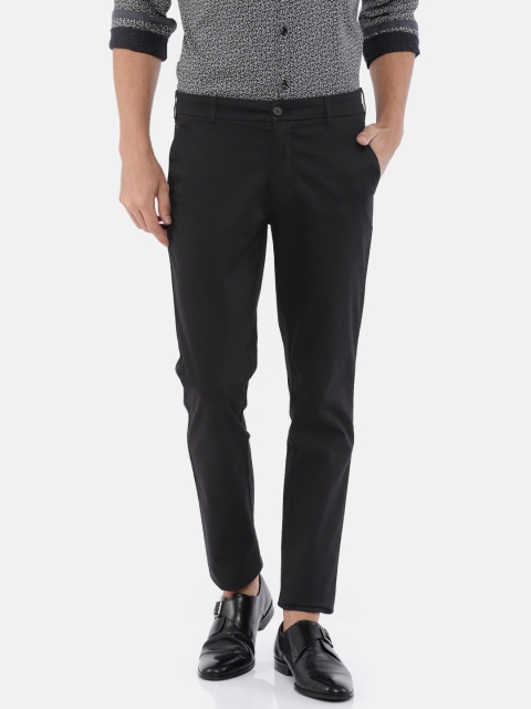 

Park Avenue Men Black Neo Slim Fit Solid Chinos