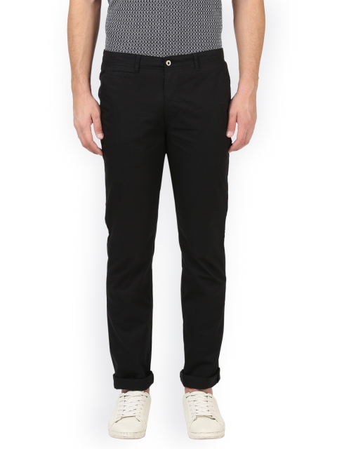 

Park Avenue Men Black Slim Fit Solid Chinos