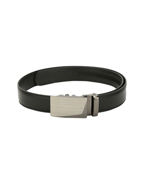 

Pacific Gold Men Black Solid Belt