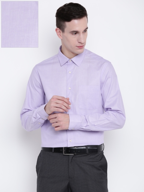

Blackberrys Men Lavender Slim Fit Solid Formal Shirt