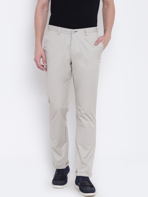 

Blackberrys Men Grey Slim Fit Solid Chinos