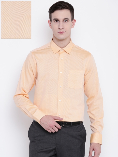 

Blackberrys Men Orange Slim Fit Solid Formal Shirt