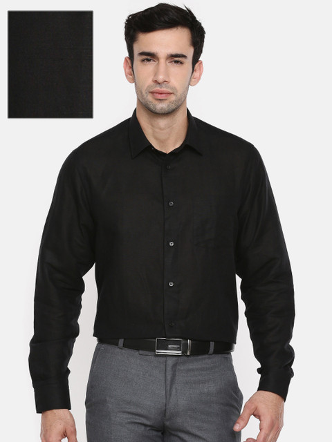 

Blackberrys Men Black Smart Regular Fit Solid Formal Shirt