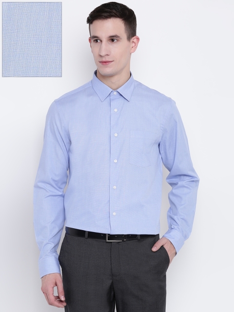 

Blackberrys Men Blue Slim Fit Solid Formal Shirt