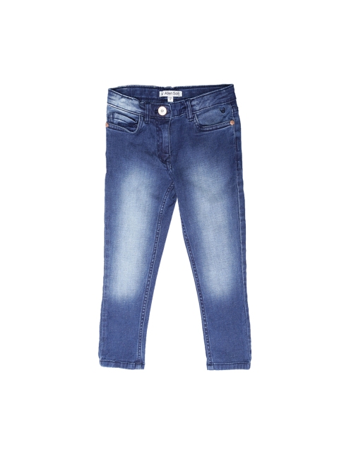 

Allen Solly Junior Girls Blue Regular Fit Mid-Rise Clean Look Jeans