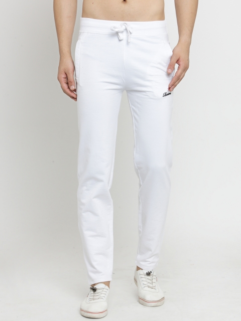 

Rodamo White Solid Track Pants