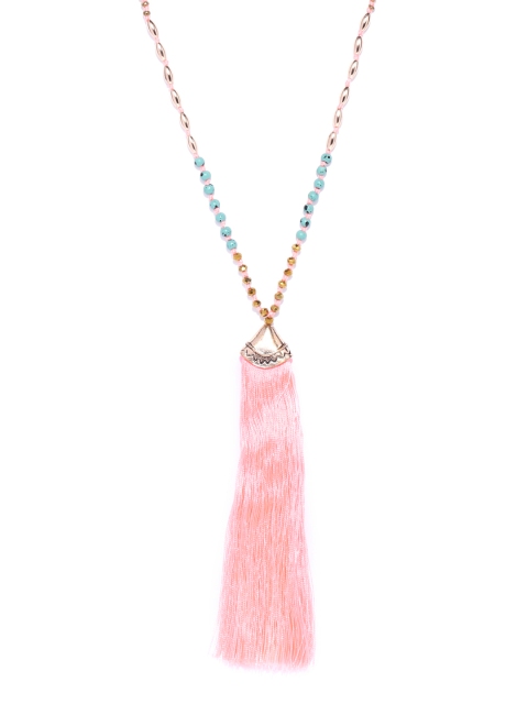 

Accessorize Peach-Coloured Beaded Necklace