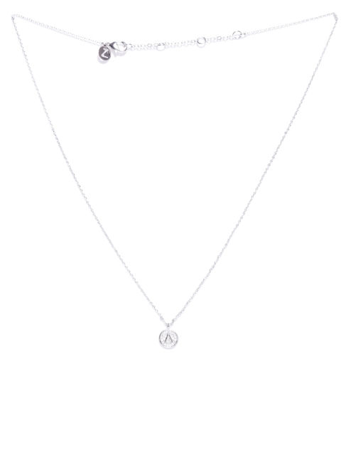 

Accessorize Silver-Toned Platinum-Plated CZ Studded Necklace