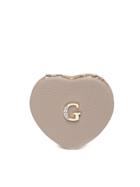 

Accessorize Brown Heart-Shaped Pocket Mirror
