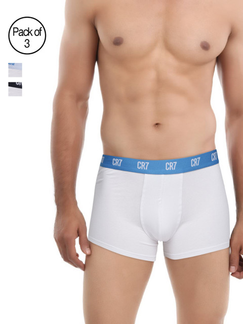 

CR7 Cristiano Ronaldo Men Pack of 3 White Trunks 8100-4900-2684
