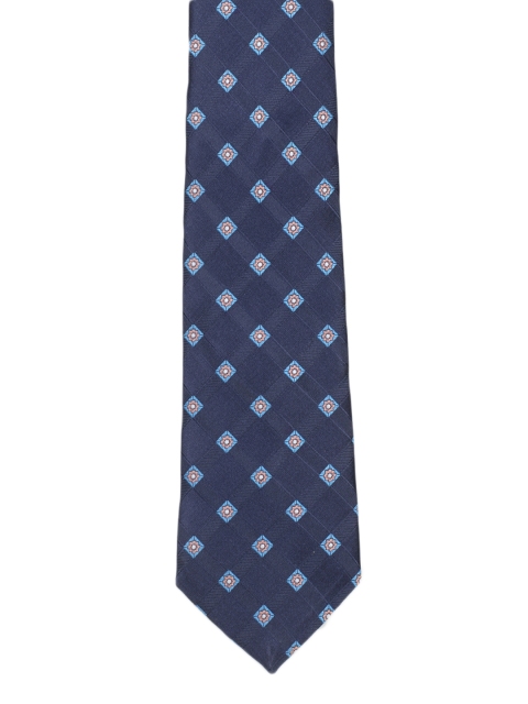 

Tossido Blue Printed Broad Tie