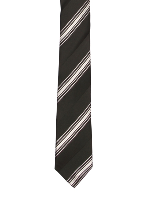 

Tossido Black Striped Broad Tie