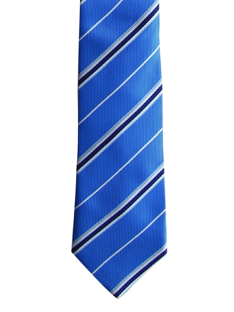

Tossido Blue Woven Design Skinny Tie