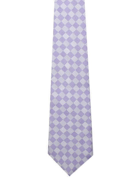 

Tossido Purple Woven Design Skinny Tie