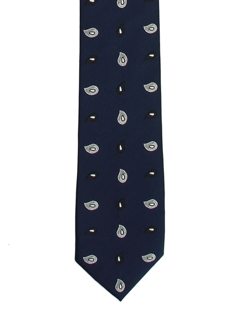 

Tossido Blue Printed Broad Tie