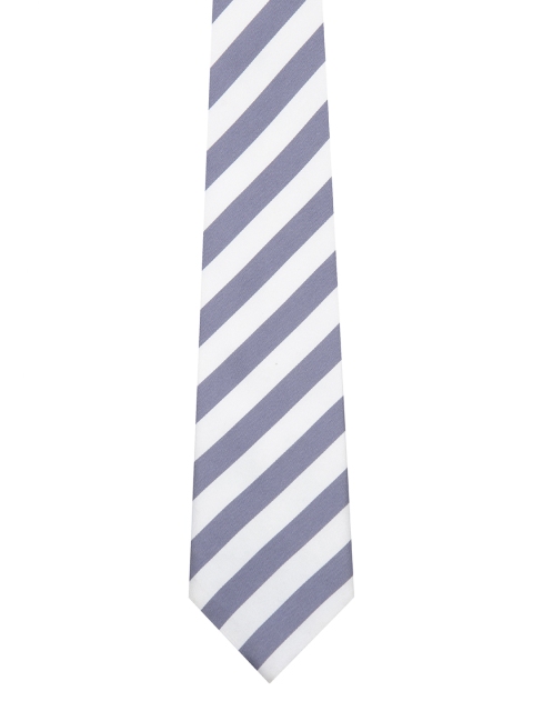 

Tossido Grey Striped Broad Tie