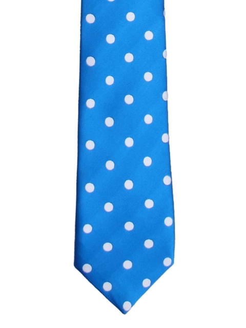 

Tossido Blue Woven Design Skinny Tie