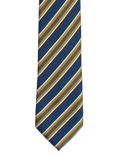 

Tossido Blue Woven Design Skinny Tie