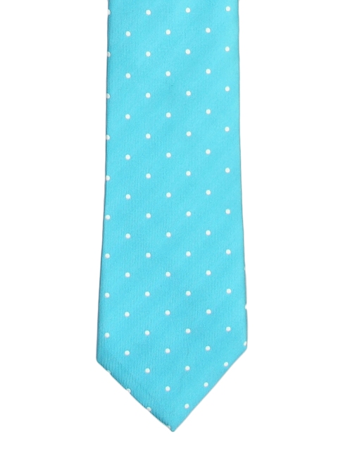 

Tossido Blue Woven Design Skinny Tie