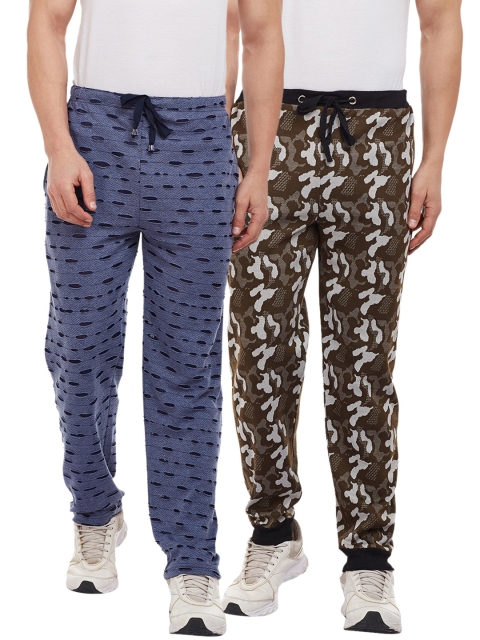

VIMAL JONNEY Men Pack Of 2 Slim Fit Track Pants, Navy blue