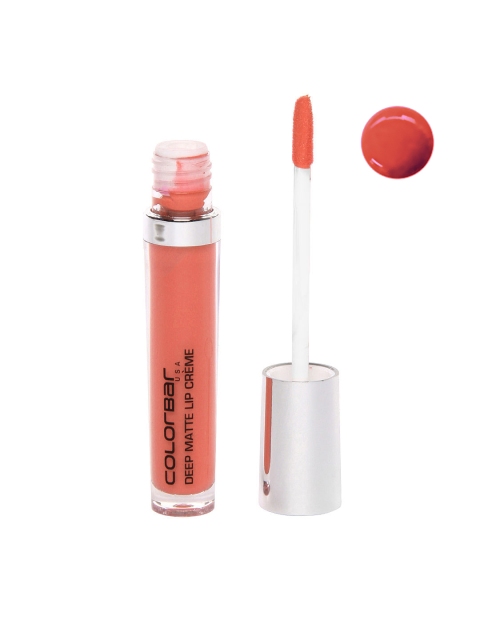

Colorbar Deep Matte Lip Creme - Deep Peach 009 6ml, Silver