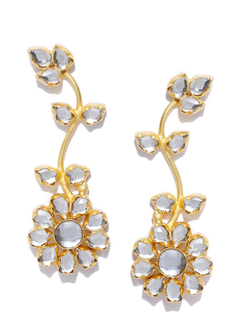 

PANASH Gold-Plated Floral Drop Earrings