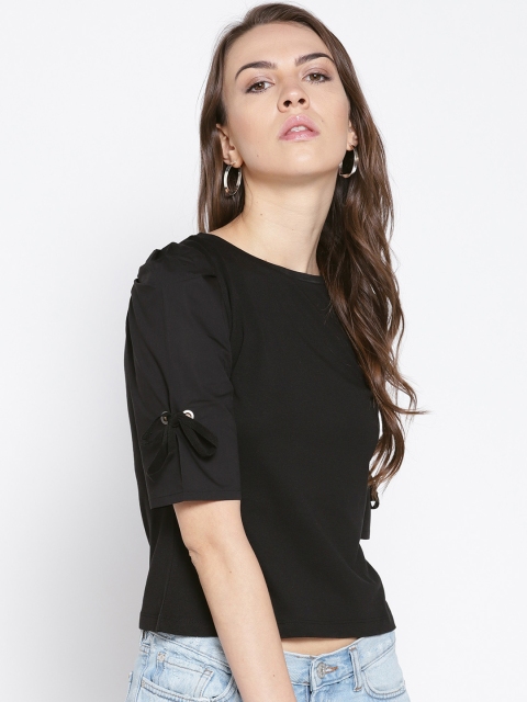 

Madame Women Black Solid Top