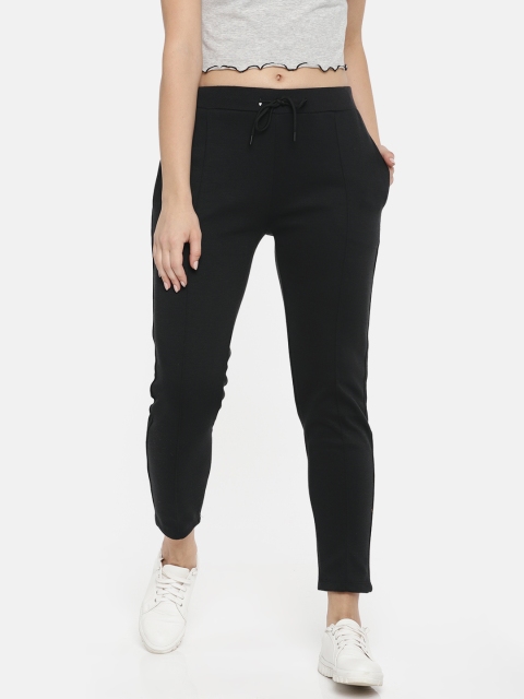 

ether Women Black Solid Track Pants