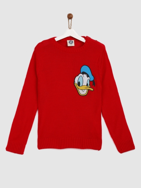 

YK Boys Red Applique Pullover