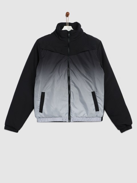

YK Boys Black Colourblocked Padded Jacket