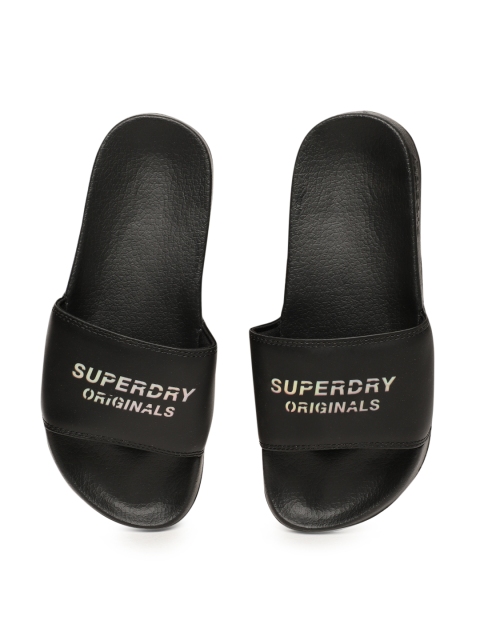 

Superdry Women Black Solid Sliders