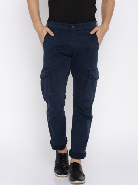 

Ed Hardy Navy Slim Cargo Trousers, Navy blue