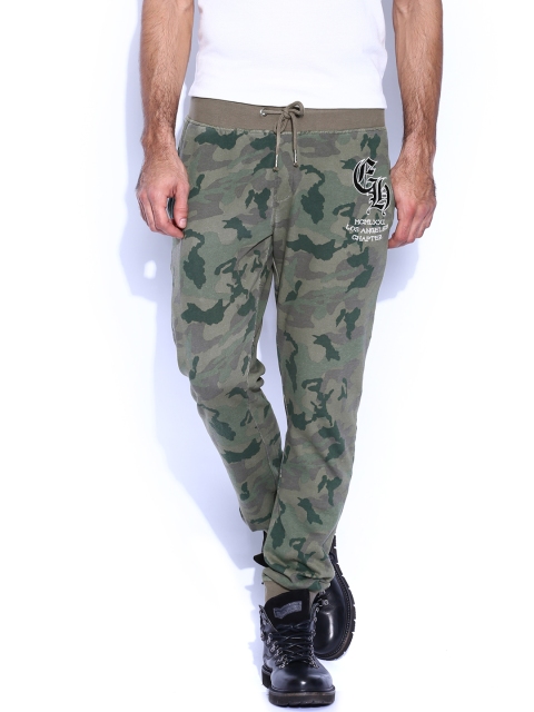 

Ed Hardy Olive Camouflage Jogger Trousers