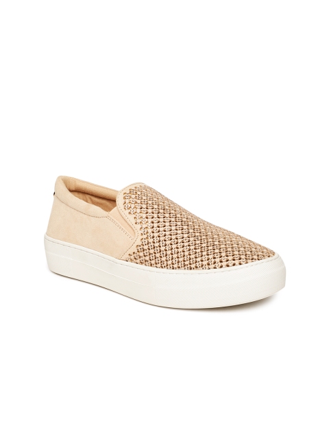 

Steve Madden Women Nude-Coloured Slip-On Sneakers