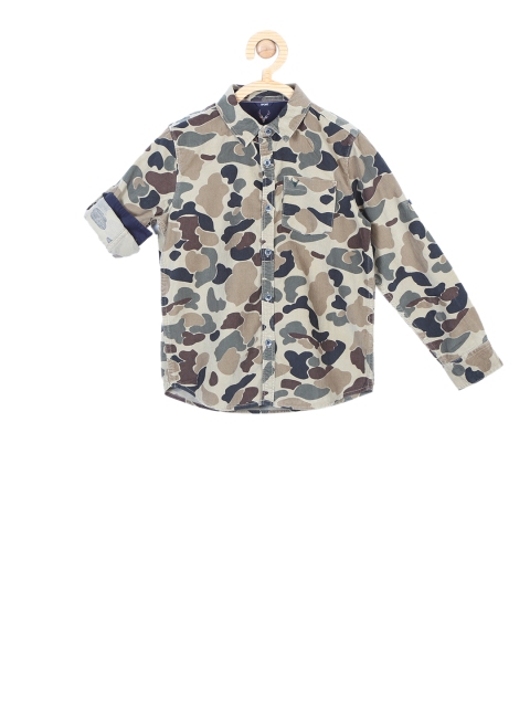 

Allen Solly Junior Boys Multicoloured Regular Fit Printed Casual Shirt, Multi