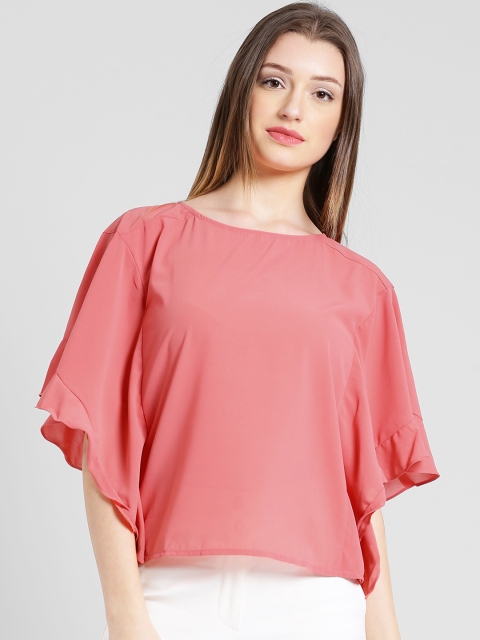 

Zink London Women Coral Solid Top