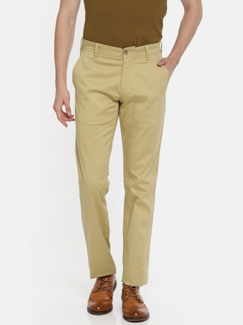

Parx Men Khaki Slim Fit Solid Regular Trousers