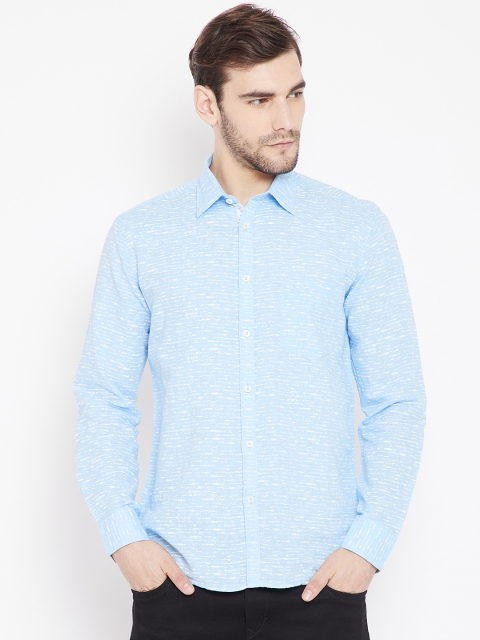 

Parx Men Blue Slim Fit Printed Casual Shirt