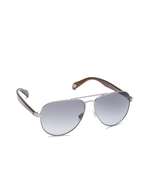 

Fossil Unisex Aviator Sunglasses FOS 2061/S R81 609O, Grey