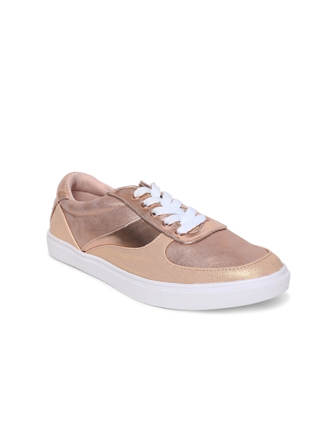 

Dune London Women Rose Gold-Toned Sneakers