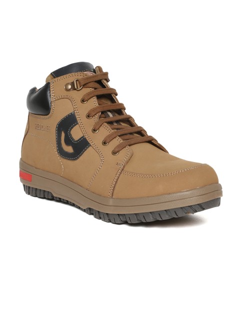 

Red Chief Men Tan Brown Leather Flat Boots
