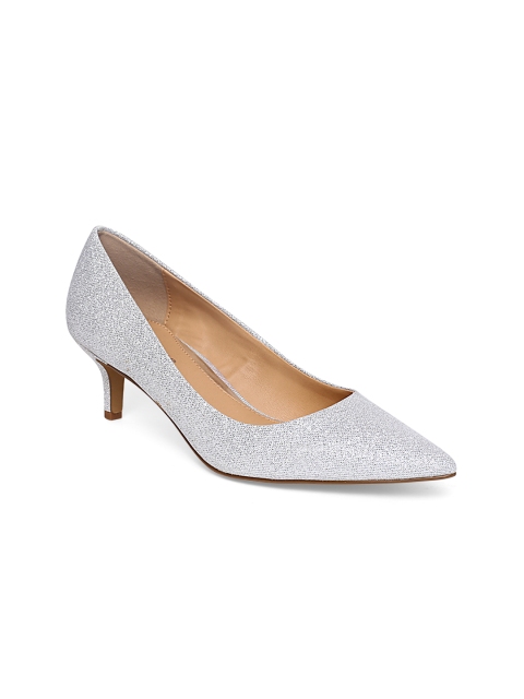 

Dune London Women Silver-Toned Shimmer Pumps