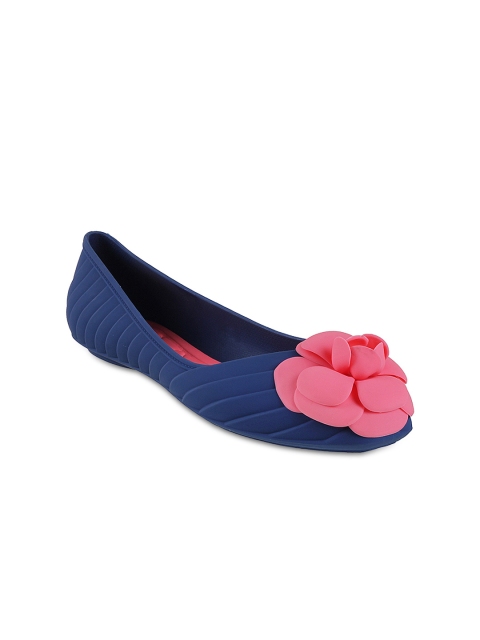 

Metro Women Blue Solid Synthetic Ballerinas